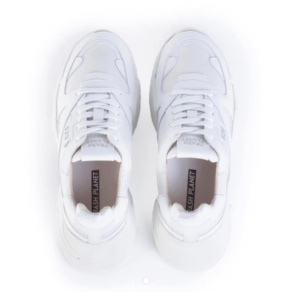 TrashPlanet Billie 920 platform sneakers white 7 - Picture 1 of 12